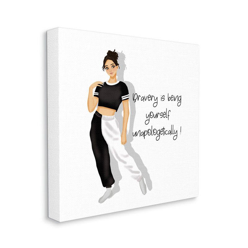 Bravery Is Being Yourself de Saba Rauf, H 30 po x l 30 po x P 1,5 po