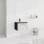Meuble-lavabo flottant mural avec lavabo en céramique et porte d'armoire à fermeture en douceur, ensemble KD-1151883536