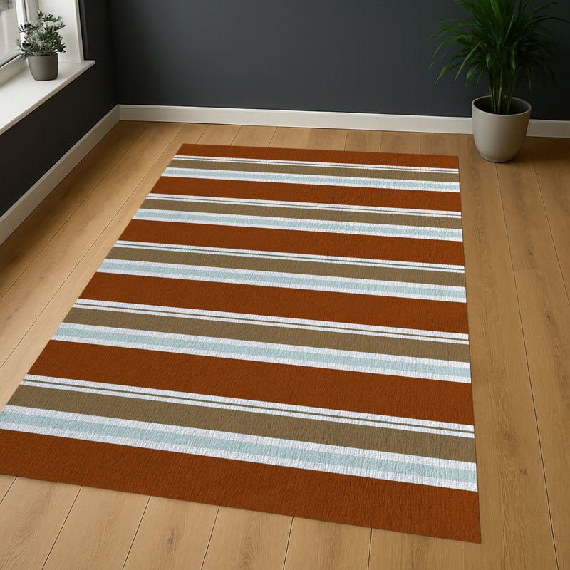 Geometric Area Rug, Runner 70 x 140 cm