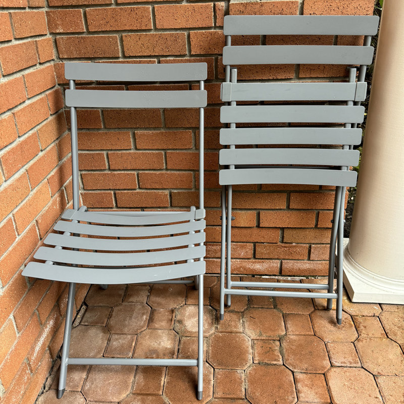 Chaise d'appoint de patio Deniya, gris