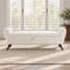 Banc de rangement moderne de 152 cm avec pieds en bois, banc de bout de lit-1684561954