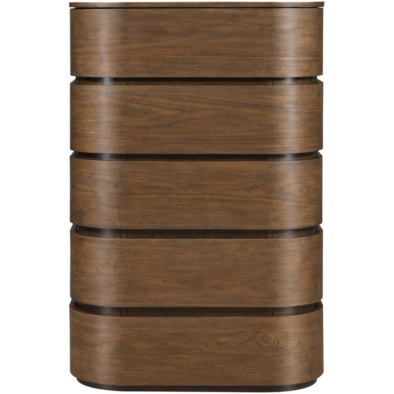 Commode en bois massif Ipina, Brun