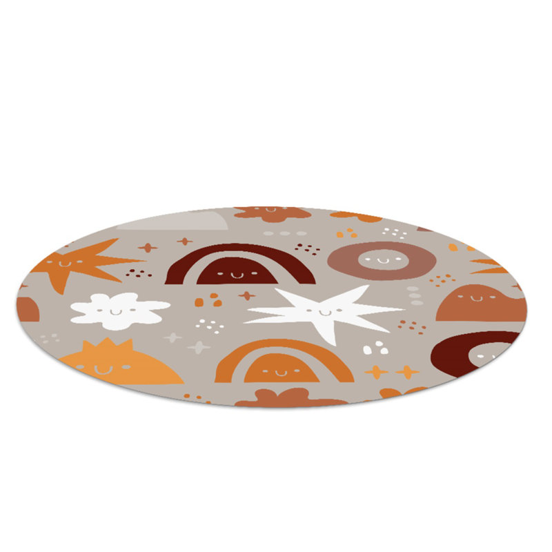 Amald Hard Floor Straight Round Chair Mat