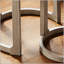Ensemble de tables basses rondes rondes 24 pouces 24PC, style rustique Mid-Century pour salon et bureau-133420075