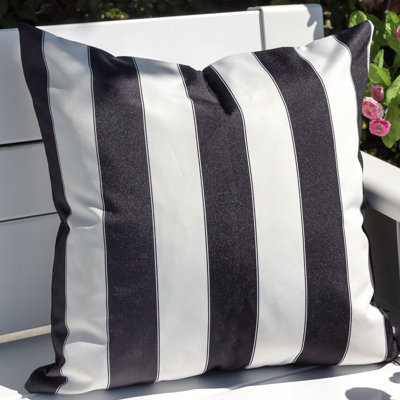 Striped Indoor/Outdoor Reversible Throw Pillow
