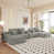 Tissu gris