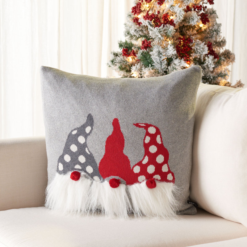 Cotton Reversible Throw Pillow