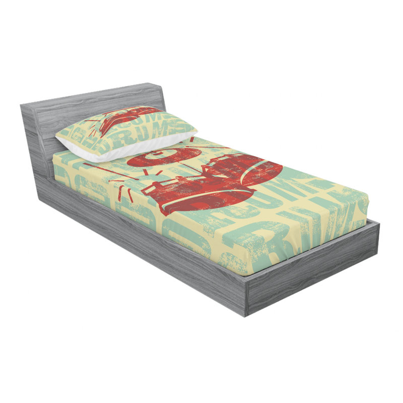 Microfiber Sheet Set, Twin Sheet Set with Fitted Sheet