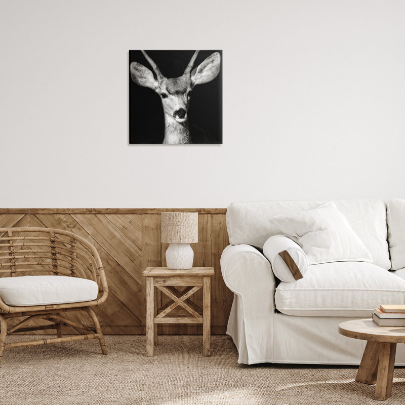 «Gazing Deer Portrait» par Kathy Mansfield, H 24 po x l 24 po