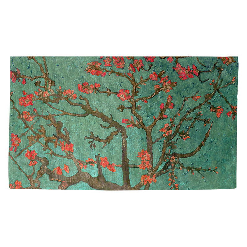 Paillasson d’intérieur en fleur d’amande dobby Browerville, Rectangulaire 7 pi 2 po x 5 pi 4,5 po