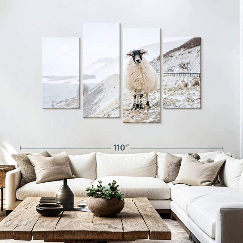 Brampt Scottish Blackface, 54" H x 84" W