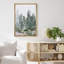 «Woodland Forest Landscape», aquarelle, pin, nature, images sur toile encadrées-73333553-73333552-119395180