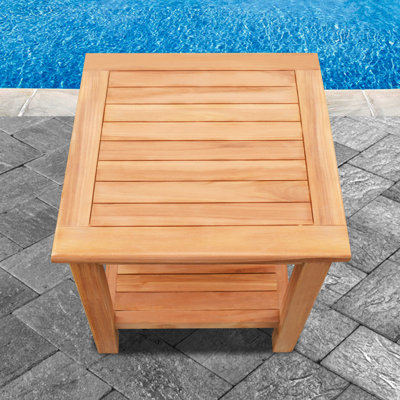 Square Outdoor Side Table , 20'' in. W 20'' in. D