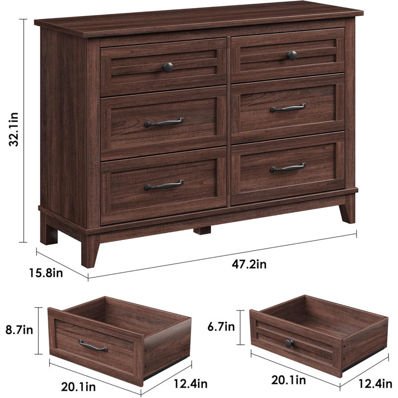 40.1cm W Chest of Drawers, Brown