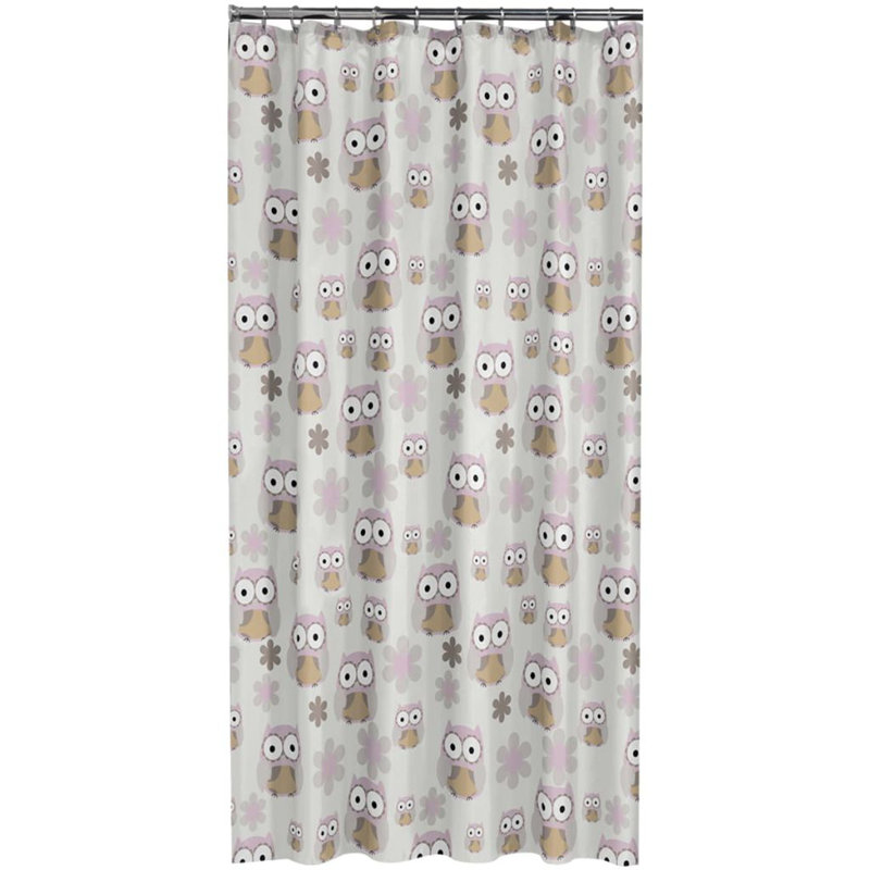 Sealskin Shower Curtain Owl 180cm, Sand