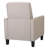 Recliner Push Back Chair for Elegant Home Décor Beige-1309619567