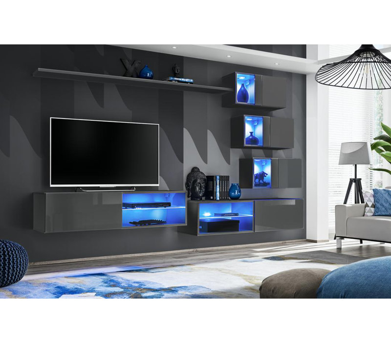 Unfinished Entertainment Centre for TVs up to 49", Graphite
