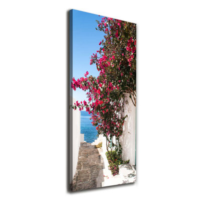 Greek Streets - Wrapped Canvas Print