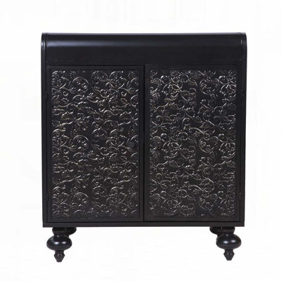 Armoire décorative avec 2 portes, armoire buffet avec rangement, armoire de rangement décorative patinée