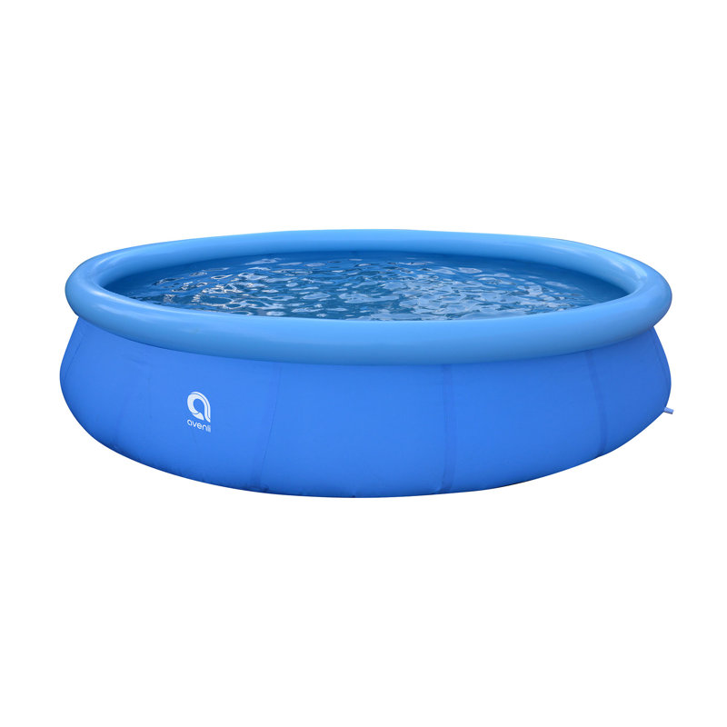JLeisure Round Inflatable Pool 36 H x 180 W x 180 L , with Pump Included