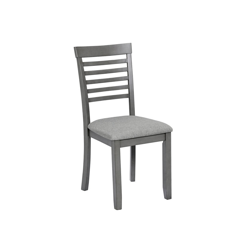 Ensemble de 4 chaises de salle à manger en bois Crewe, chaise de cuisine avec siège rembourré, chaise d'appoint rembourrée