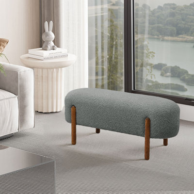 Velvet Upholstered Bench