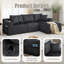 3 Seater Corduroy Sofa-298638503