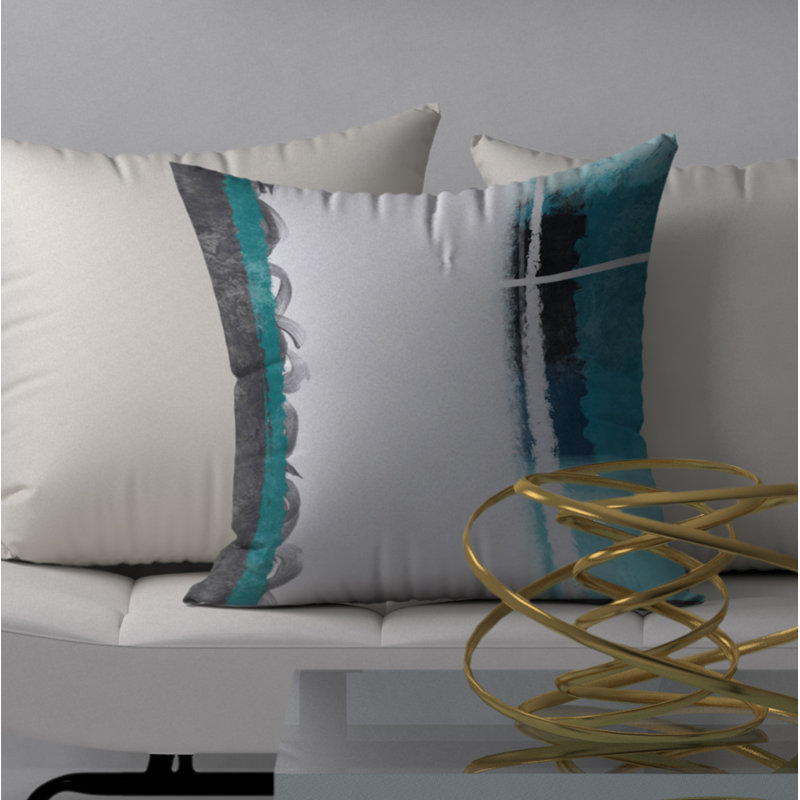 Housse de coussin décorative carrée et insert Coy, 18 po x 18 po