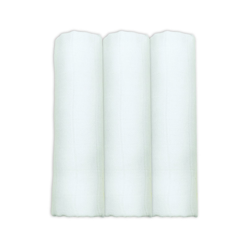 Burch Cotton Blend Swaddle, White