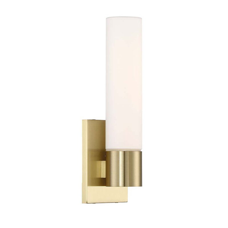 Plafonnier encastré 1 lumière DEL Elementum, Laiton, 3500