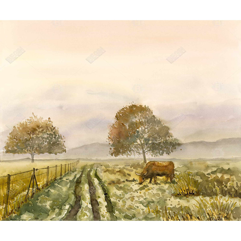 Doux matin à la campagne | Toile de ferme