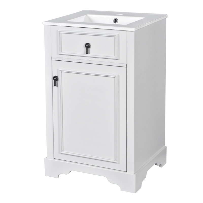Stylish Bathroom Vanity With Functional Features For A Practical Bathroom, White