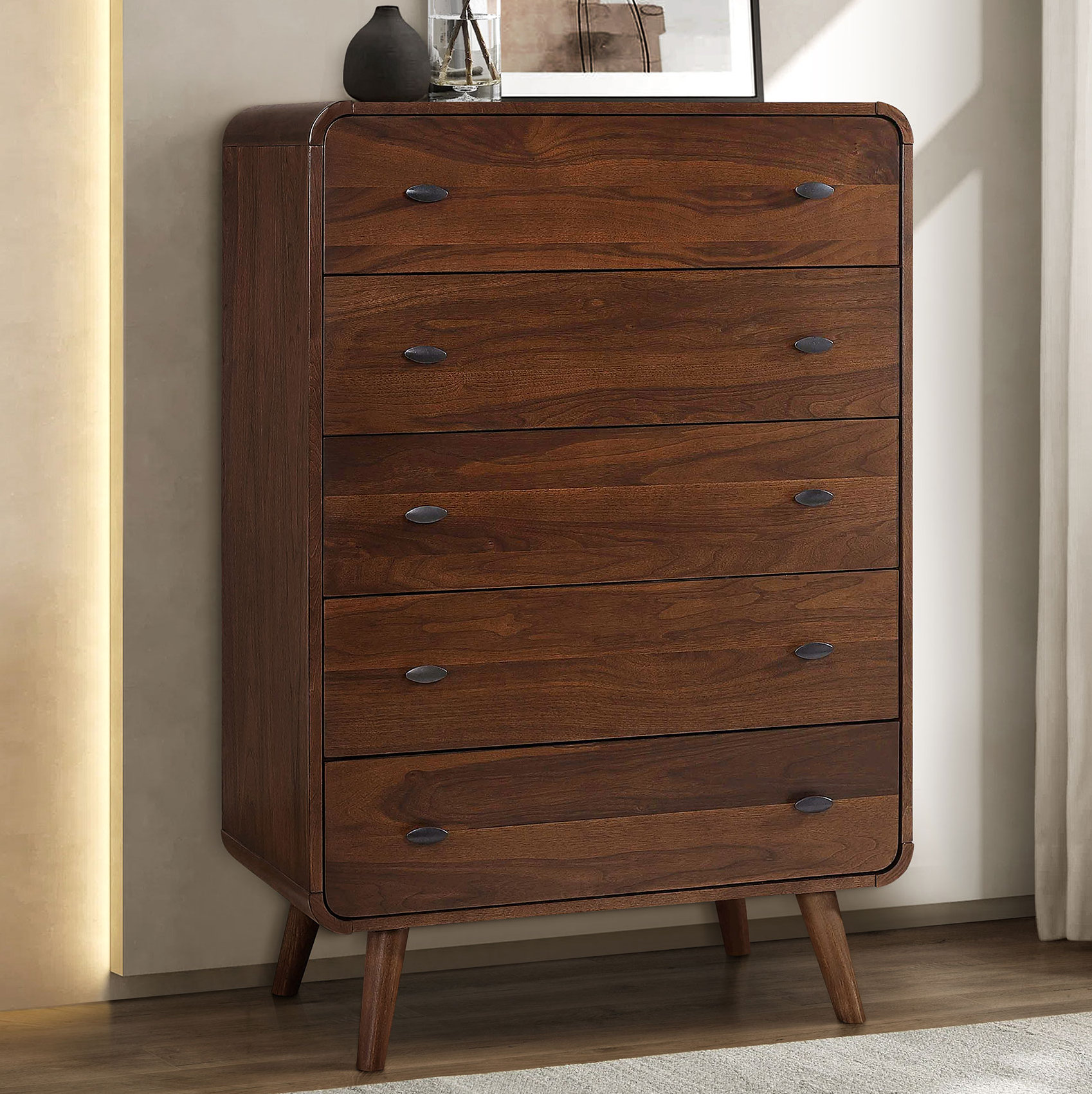 better homes and gardens bryant 5-drawer dresser rustic brown finish Wade Logan® Kegan Solid Manufactured Wood Chest & Reviews Big & Tall Vintage 90s Jayne Copeland Size:52 US Jacket/Waistcoat + 46W Trousers and other delicate items