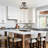 3-light Farmhouse Wood Flush Mount Light