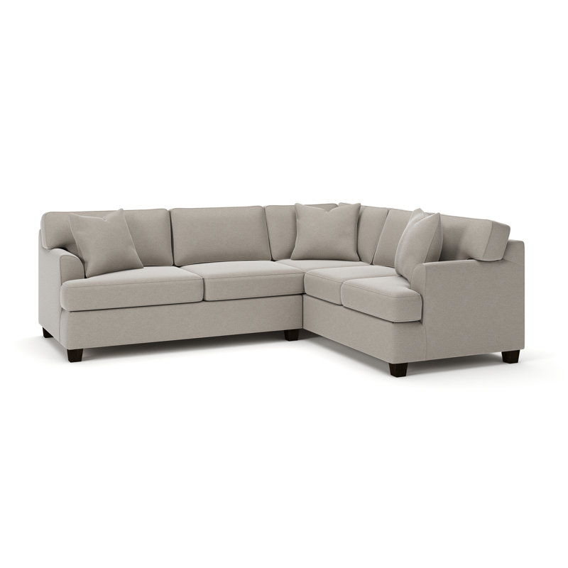 Canapé modulaire Conradina, Tissage natté lin Drusky Sustain®, Orienté à droite