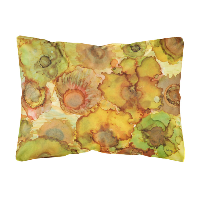  Coussin décoratif intérieur / extérieur Fleurs abstraites et tissu