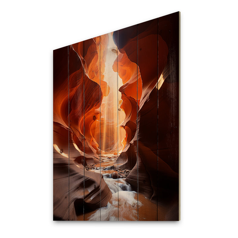 Panneaux de décoration murale Marlou - Paysages en bois, H 32 po x l 24 po