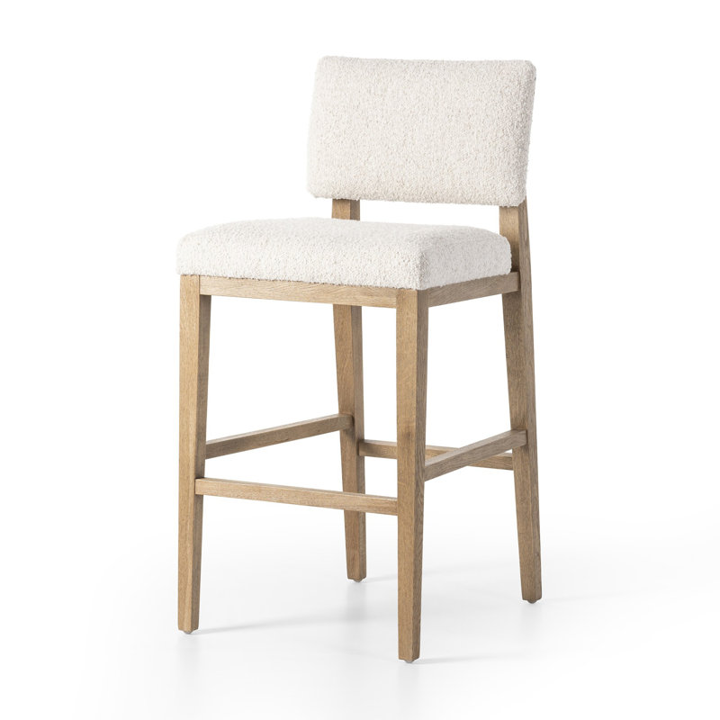 Carlo Stool-Somerton Ash-Counter & Bar, White, Bar Stool (31.25" Seat Height)