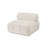 Elegant 1-Seat Sofa in Cream, 39.4 x 39.4 x 31.5 inches | 100% Polyester Fabric, BEECH WOOD & Chipboard Frame | 28 DNS Soft Grey Foam & Silicone Foam Back | Dry-Cleanable, Stylish Design for Modern Living Rooms-622414144