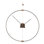 Mini Barcelona Solid Wood,Metal,Fibreglass Analog Wall Clock