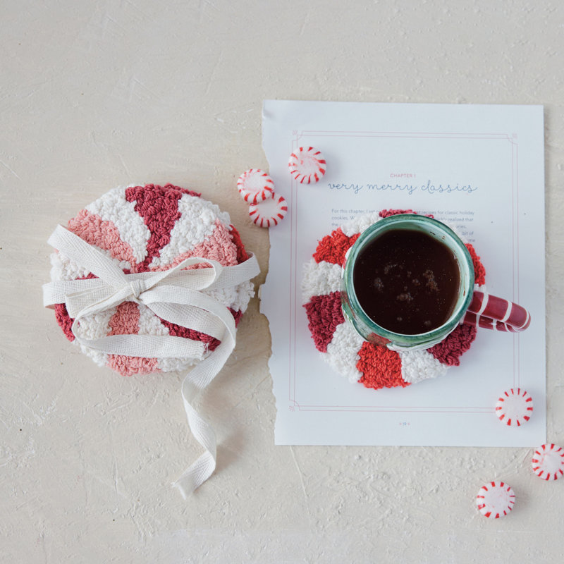 Sous-verres en coton touffeté Artisan