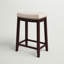 Bartonville Counter & Bar Solid Wood Backless Stool with Upholstered Seat-844602782-866721029