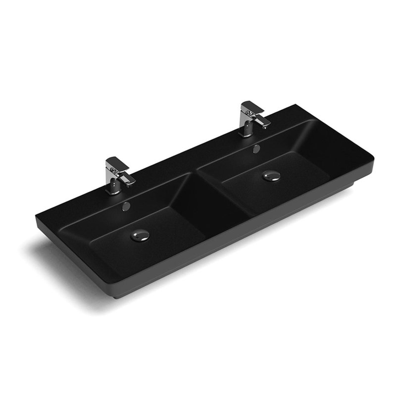 Luxury 47'' L Bathroom Sink, Matte Black, Single