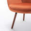 Fauteuil à oreilles Mid-Century moderne capitonné-397795684