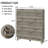 Fluted 53" Tall Shoe Cabinet with 6 Flip Drawers and Metal Handles for Entryway-1822239101