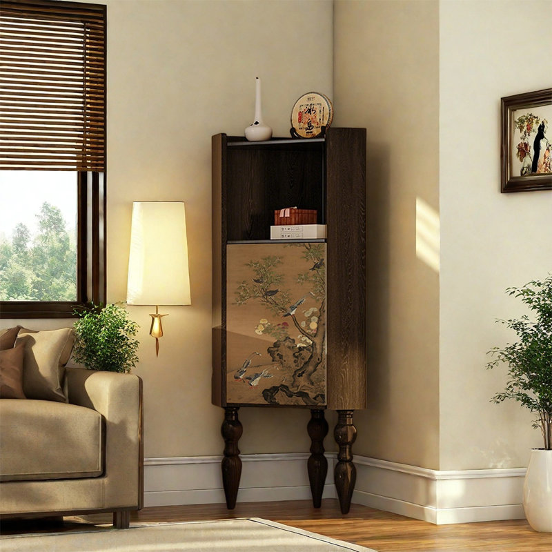 Armoire multifonctionnelle en bois de frêne à une porte