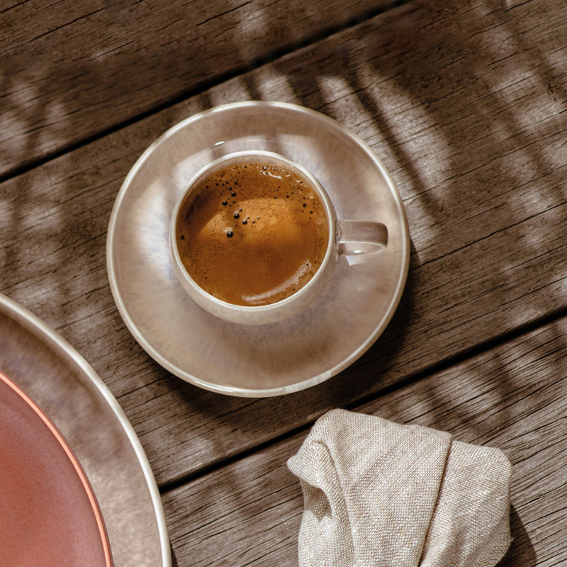 Perlemor Espresso Saucer, Sand