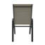48ʺ Round 40,000 Btu Outdoor Fire Pit Table Set with Galvanized Steel Frame Textilene Chairs-1679697520