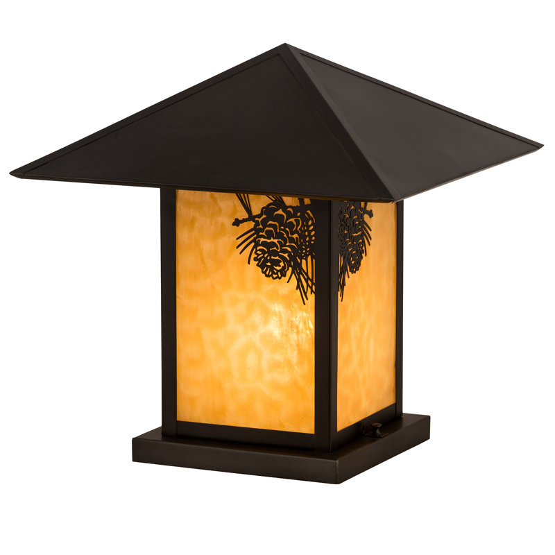 Seneca Winter Pine Colorful Pier Mount Light