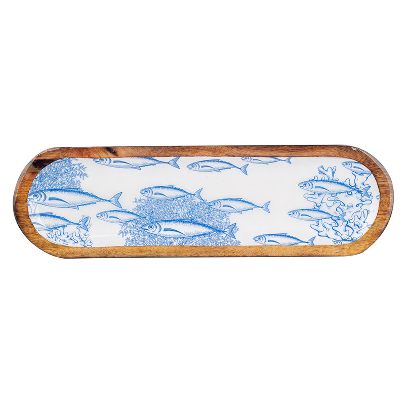 Ottilie Solid + Manufactured Wood Decorative Plate 1